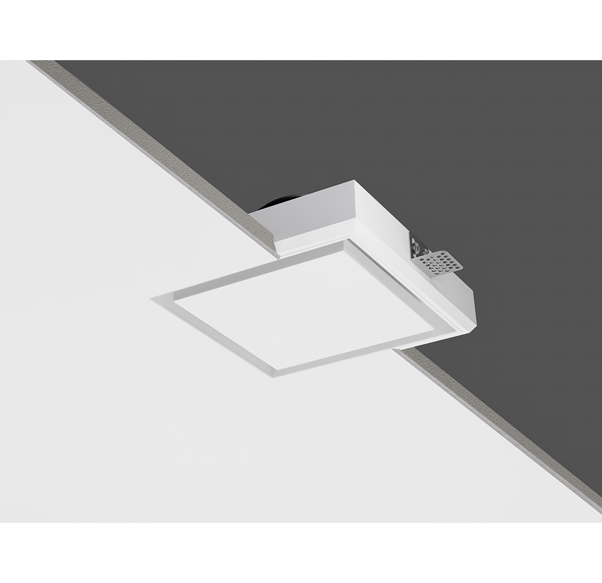 Диффузор под покраску скрытого монтажа SECRET SOFT FRAME D160мм